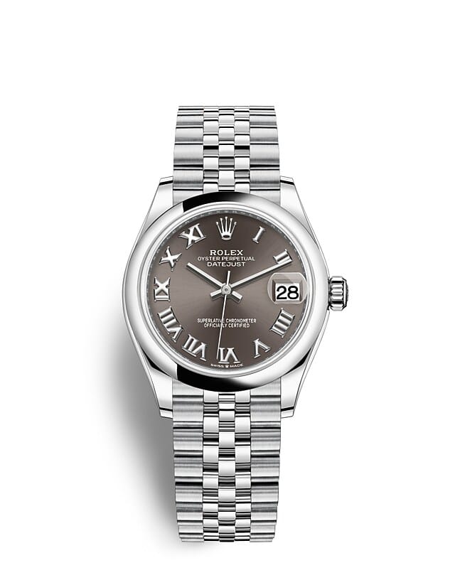 นาฬิกา Rolex Datejust 31 มม., Oystersteel หน้าปัดสีเทาเข้ม สายนาฬิกา JUBILEE