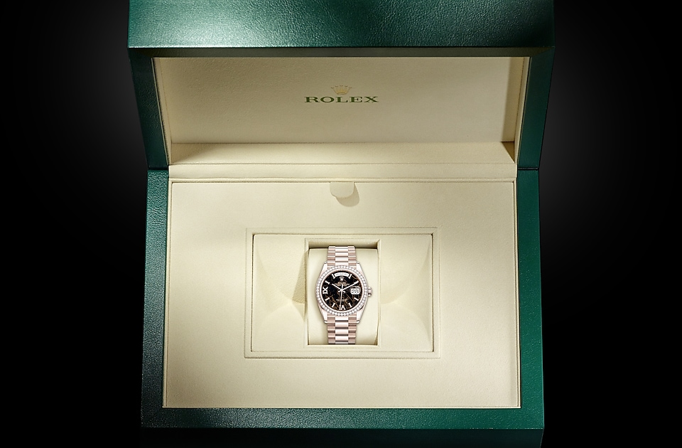 Rolex Day-Date | M128345RBR-0044 | Rolex Official Retailer - Pendulum