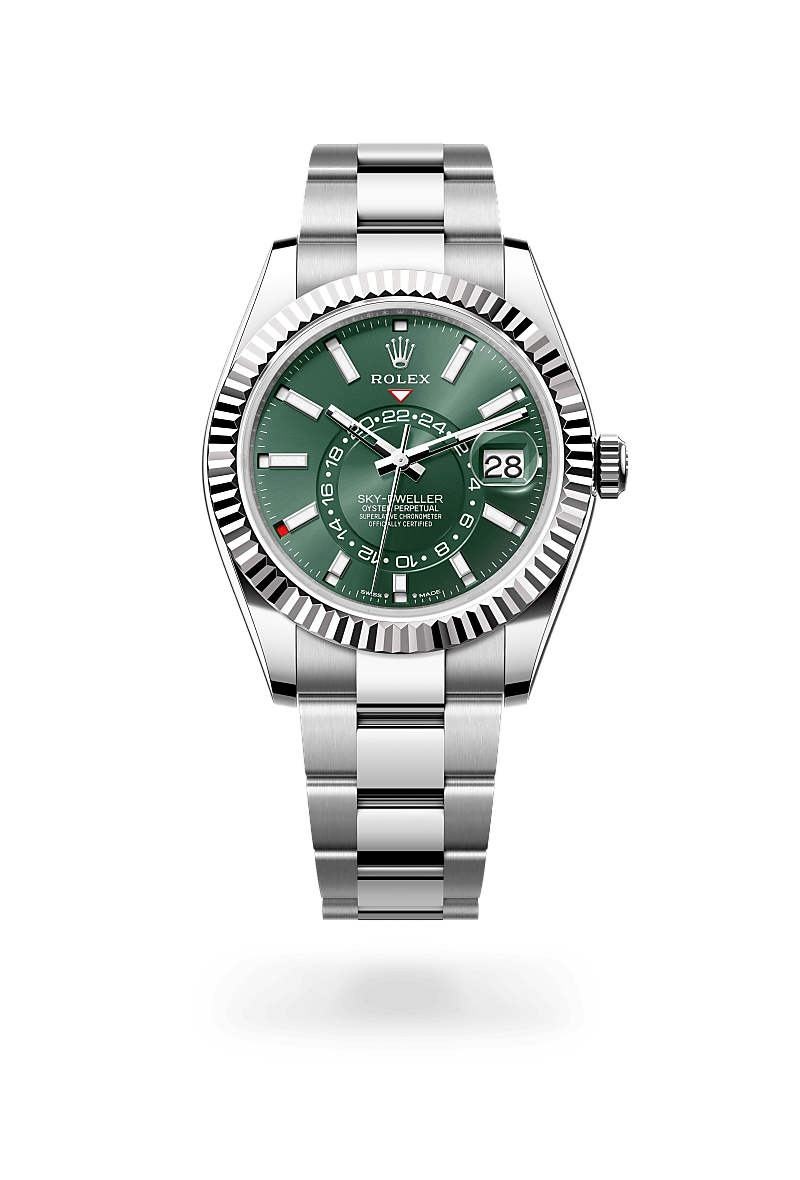 Rolex Sky-Dweller in White Rolesor - การผสมผสานระหว่าง Oystersteel และทองคำขาว, M336934-0001 - Pendulum