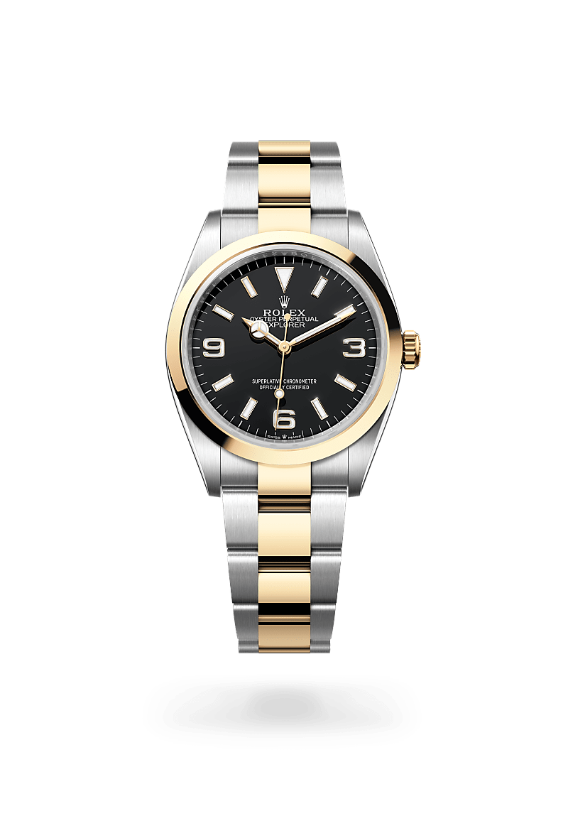 Rolex Explorer in Yellow Rolesor - combination of Oystersteel and yellow gold, M124273-0001 - Pendulum