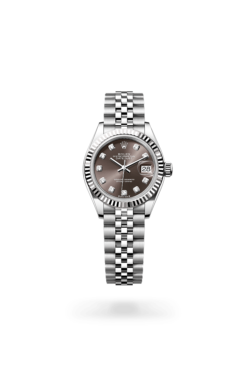 Rolex Lady-Datejust in White Rolesor - combination of Oystersteel and white gold, M279174-0015 - Pendulum