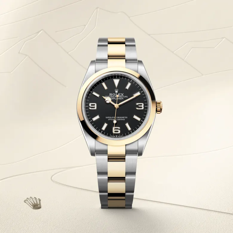 Rolex Explorer in Yellow Rolesor - การผสมผสานระหว่าง Oystersteel และทองคำ, M124273-0001 - Pendulum