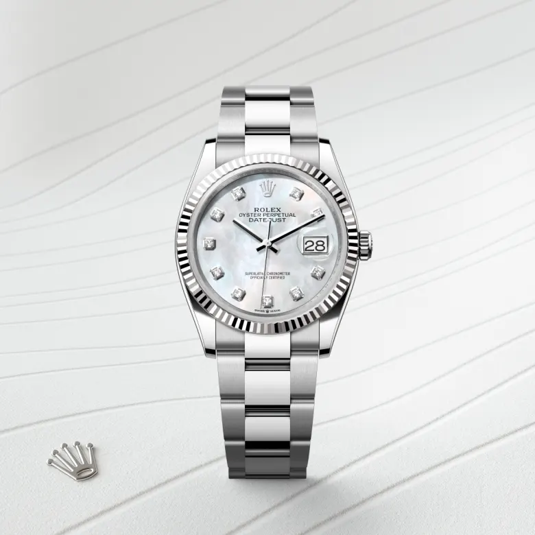 Rolex Datejust in White Rolesor - combination of Oystersteel and white gold, M126234-0020 - Pendulum