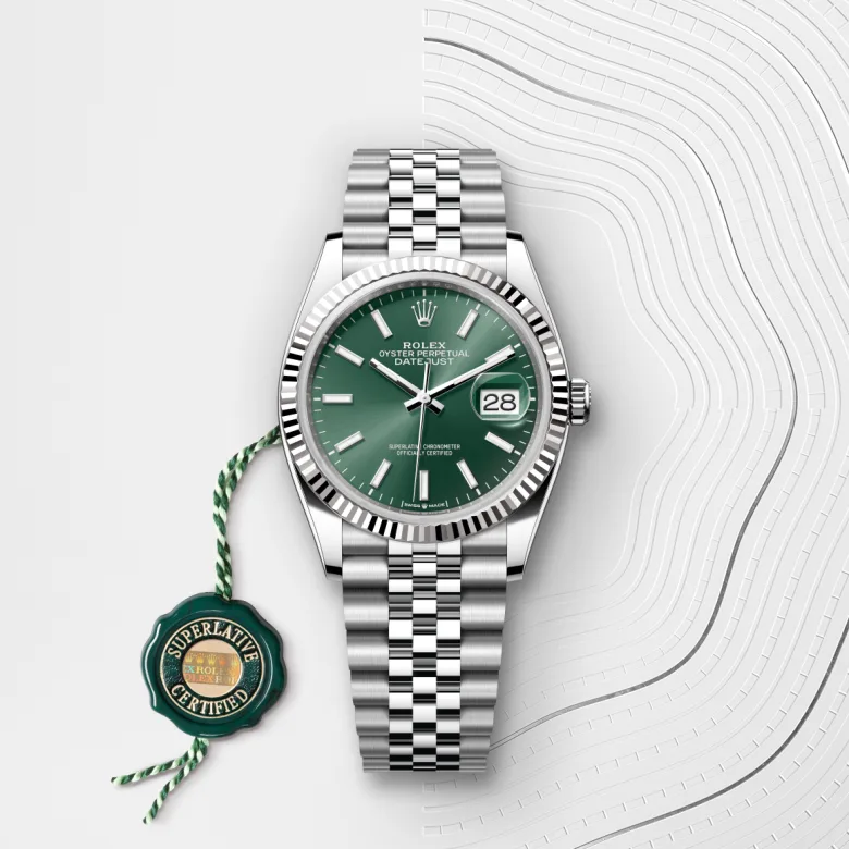 Rolex Datejust in White Rolesor - การผสมผสานระหว่าง Oystersteel และทองคำขาว, M126234-0051 - Pendulum