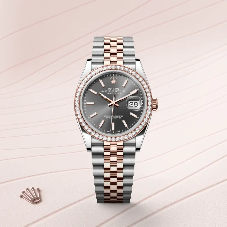 Rolex Datejust in Everose Rolesor - combination of Oystersteel and Everose gold, M126281RBR-0001 - Pendulum