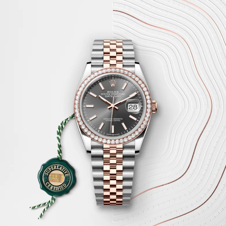 Rolex Datejust in Everose Rolesor - combination of Oystersteel and Everose gold, M126281RBR-0001 - Pendulum