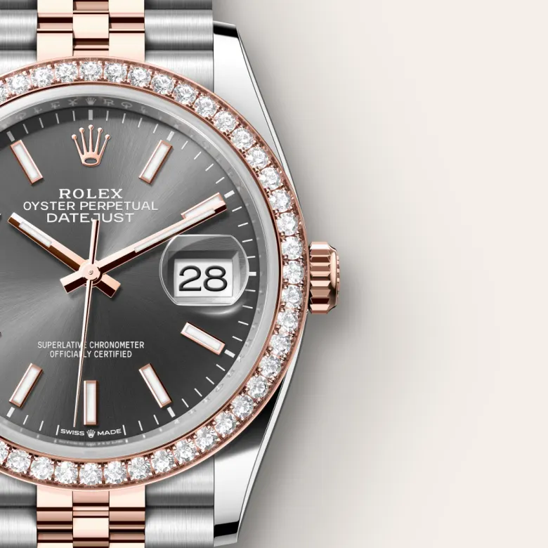 Rolex Datejust in Everose Rolesor - combination of Oystersteel and Everose gold, M126281RBR-0001 - Pendulum