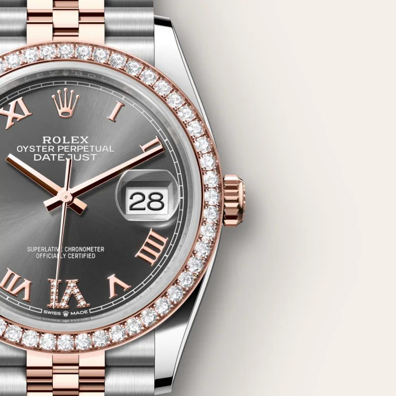 Rolex Datejust in Everose Rolesor - combination of Oystersteel and Everose gold, M126281RBR-0011 - Pendulum