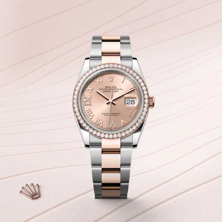 Rolex Datejust in Everose Rolesor - การผสมผสานระหว่าง Oystersteel และเอเวอร์โรสโกลด์, M126281RBR-0016 - Pendulum