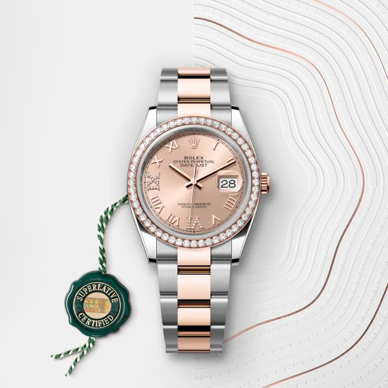 Rolex Datejust in Everose Rolesor - การผสมผสานระหว่าง Oystersteel และเอเวอร์โรสโกลด์, M126281RBR-0016 - Pendulum