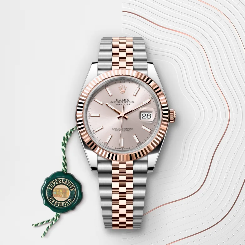 Rolex Datejust in Everose Rolesor - การผสมผสานระหว่าง Oystersteel และเอเวอร์โรสโกลด์, M126331-0010 - Pendulum