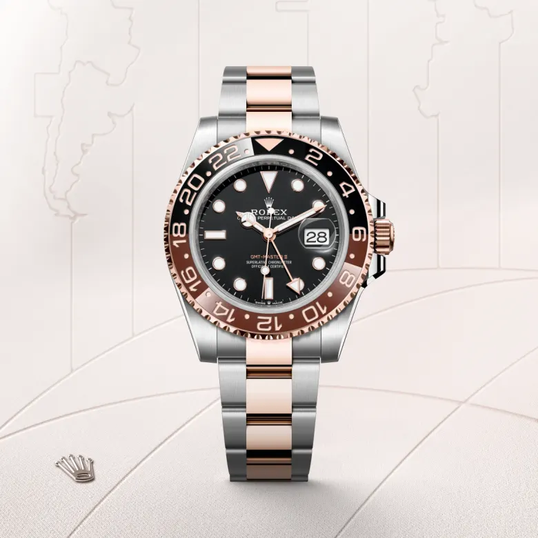 Rolex GMT-Master II in Everose Rolesor - การผสมผสานระหว่าง Oystersteel และเอเวอร์โรสโกลด์, M126711CHNR-0002 - Pendulum