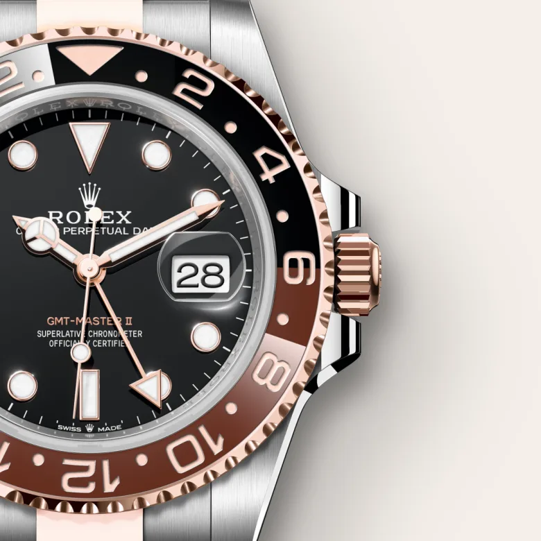 Rolex GMT-Master II in Everose Rolesor - การผสมผสานระหว่าง Oystersteel และเอเวอร์โรสโกลด์, M126711CHNR-0002 - Pendulum