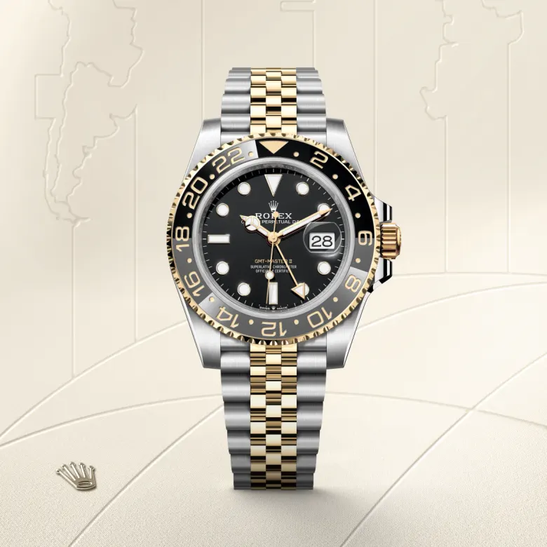 Rolex GMT-Master II in Yellow Rolesor - การผสมผสานระหว่าง Oystersteel และทองคำ, M126713GRNR-0001 - Pendulum