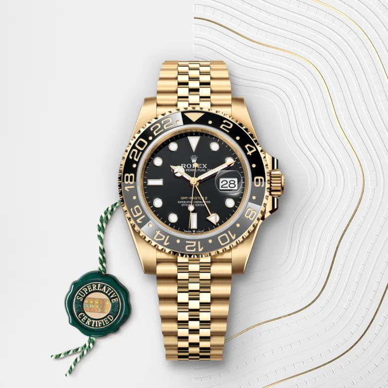 Rolex GMT-Master II in 18 ct yellow gold, M126718GRNR-0001 - Pendulum