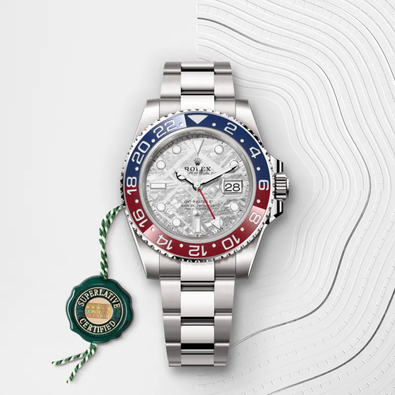 Rolex GMT-Master II in 18 ct white gold, M126719BLRO-0002 - Pendulum