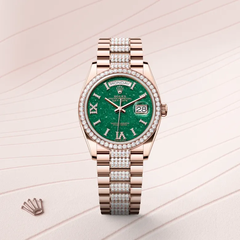 Rolex Day-Date in Everose gold 18 กะรัต, M128345RBR-0069 - Pendulum