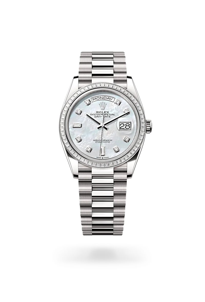 Rolex Day-Date in ทองคำขาว 18 กะรัต, M128399TBR-0003 - Pendulum