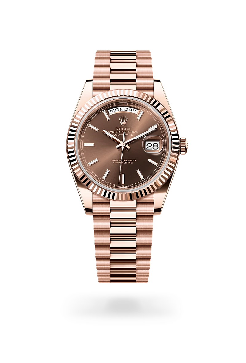 Rolex Day-Date in Everose gold 18 กะรัต, M228235-0053 - Pendulum