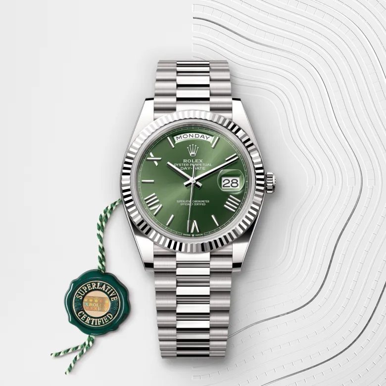 Rolex Day-Date in ทองคำขาว 18 กะรัต, M228239-0033 - Pendulum