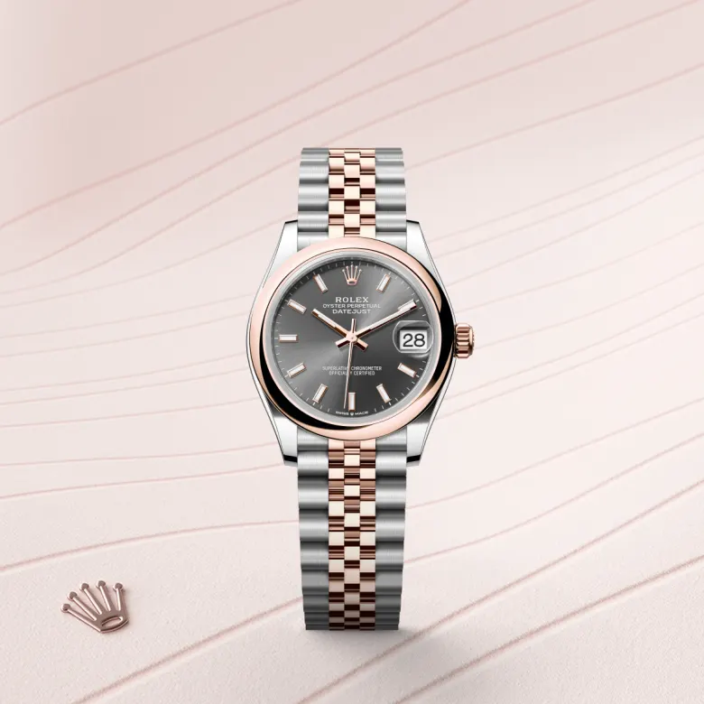 Rolex Datejust in Everose Rolesor - การผสมผสานระหว่าง Oystersteel และเอเวอร์โรสโกลด์, M278241-0018 - Pendulum