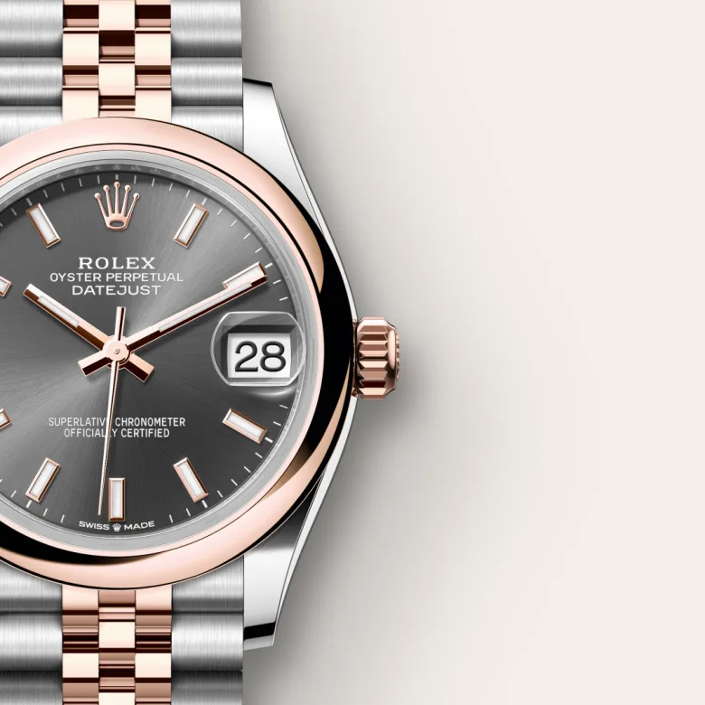 Rolex Datejust in Everose Rolesor - การผสมผสานระหว่าง Oystersteel และเอเวอร์โรสโกลด์, M278241-0018 - Pendulum