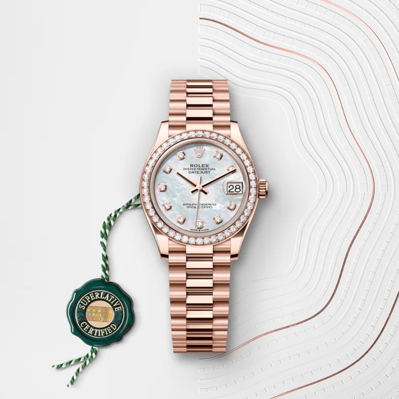 Rolex Datejust in Everose gold 18 กะรัต, M278285RBR-0005 - Pendulum