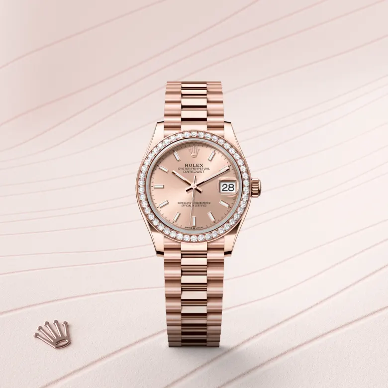 Rolex Datejust in 18 ct Everose gold, M278285RBR-0018 - Pendulum