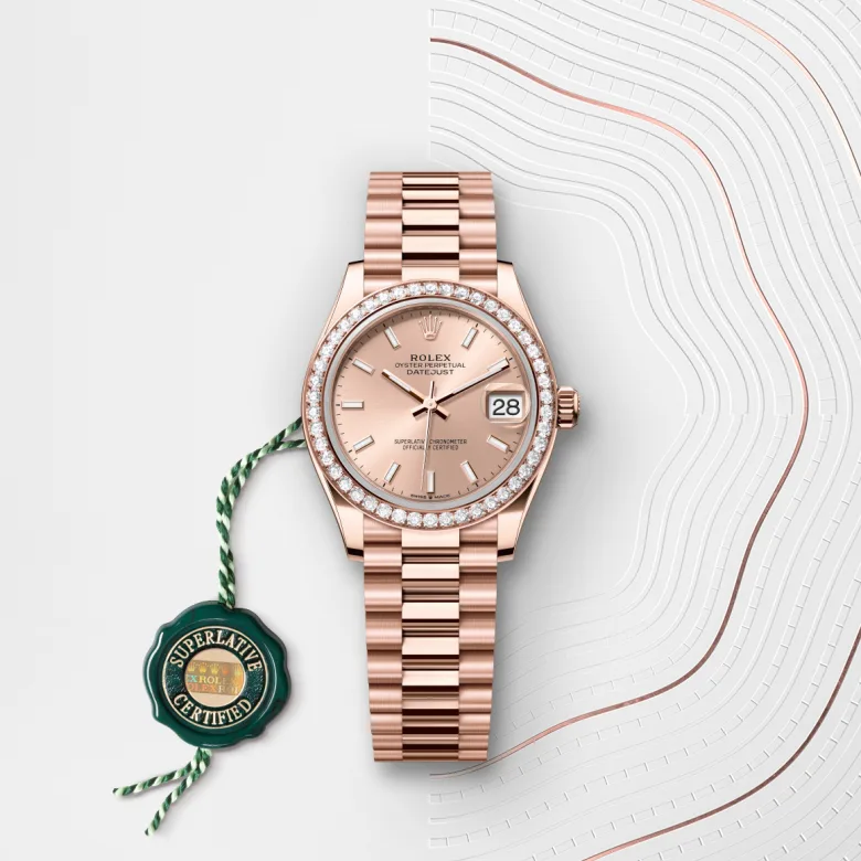 Rolex Datejust in 18 ct Everose gold, M278285RBR-0018 - Pendulum