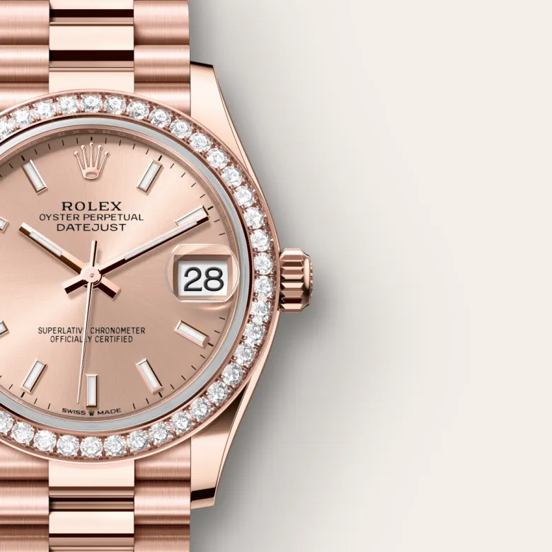 Rolex Datejust in 18 ct Everose gold, M278285RBR-0018 - Pendulum