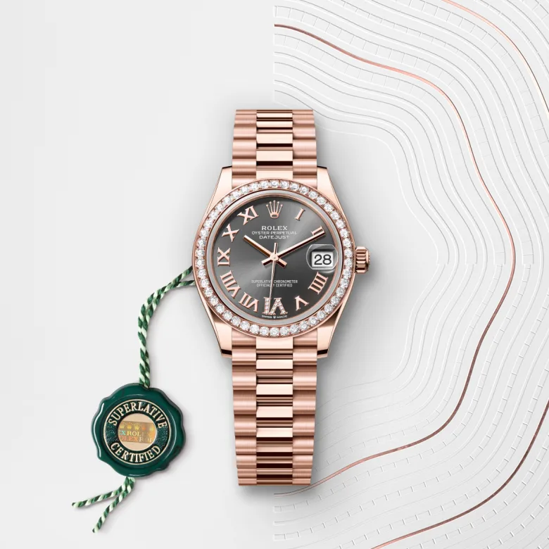 Rolex Datejust in 18 ct Everose gold, M278285RBR-0027 - Pendulum