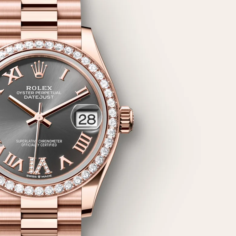 Rolex Datejust in 18 ct Everose gold, M278285RBR-0027 - Pendulum