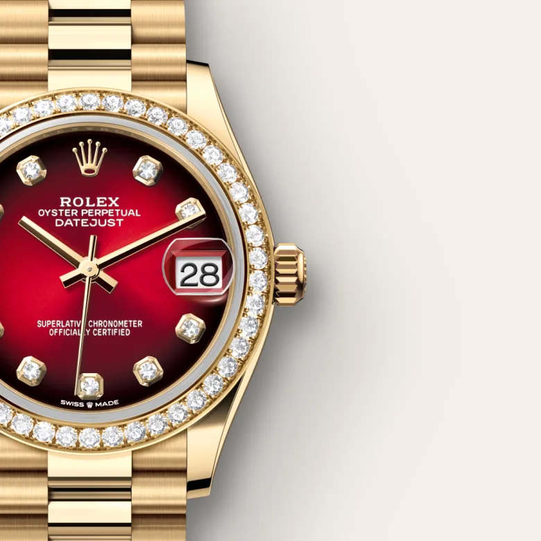 Rolex Datejust in 18 ct yellow gold, M278288RBR-0041 - Pendulum