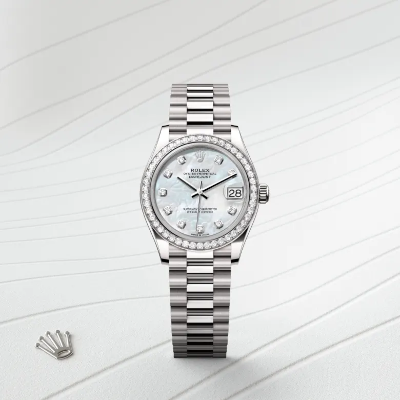 Rolex Datejust in ทองคำขาว 18 กะรัต, M278289RBR-0005 - Pendulum