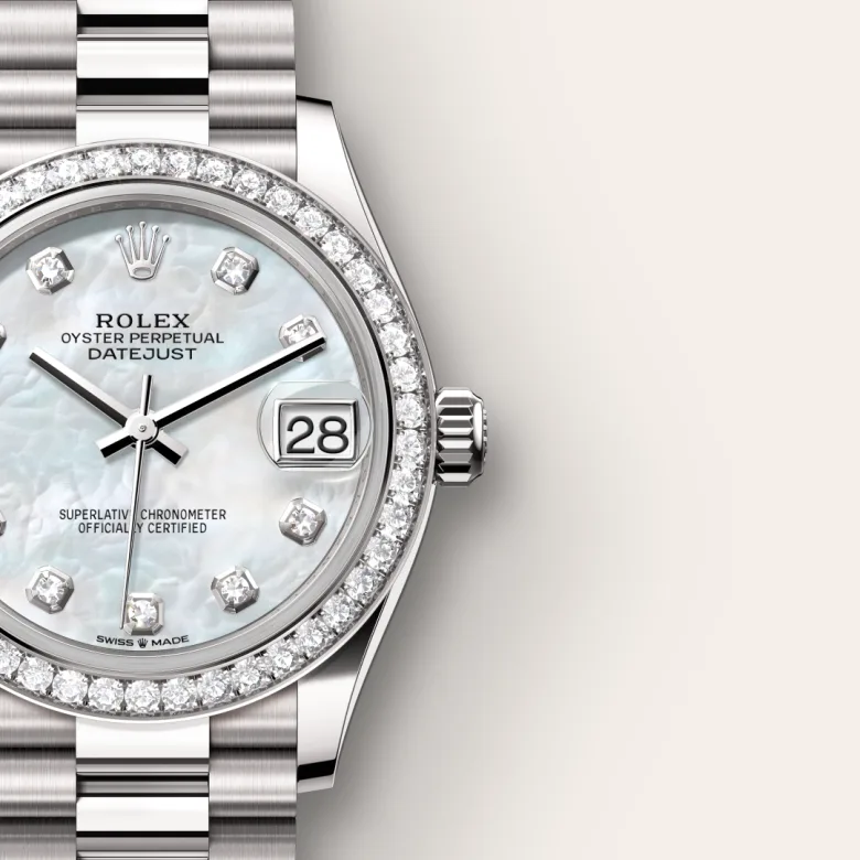 Rolex Datejust in ทองคำขาว 18 กะรัต, M278289RBR-0005 - Pendulum