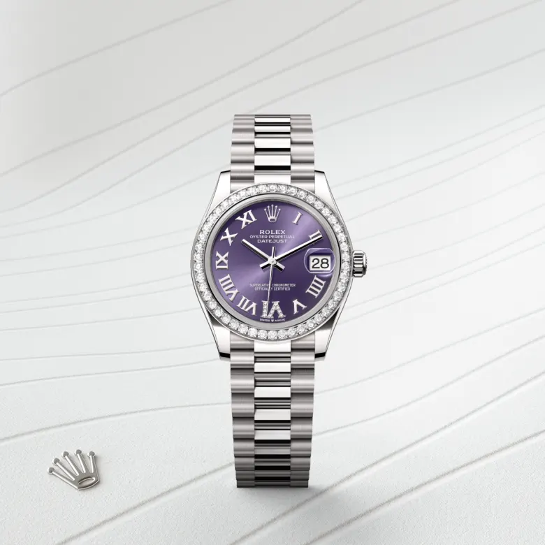 Rolex Datejust in ทองคำขาว 18 กะรัต, M278289RBR-0019 - Pendulum