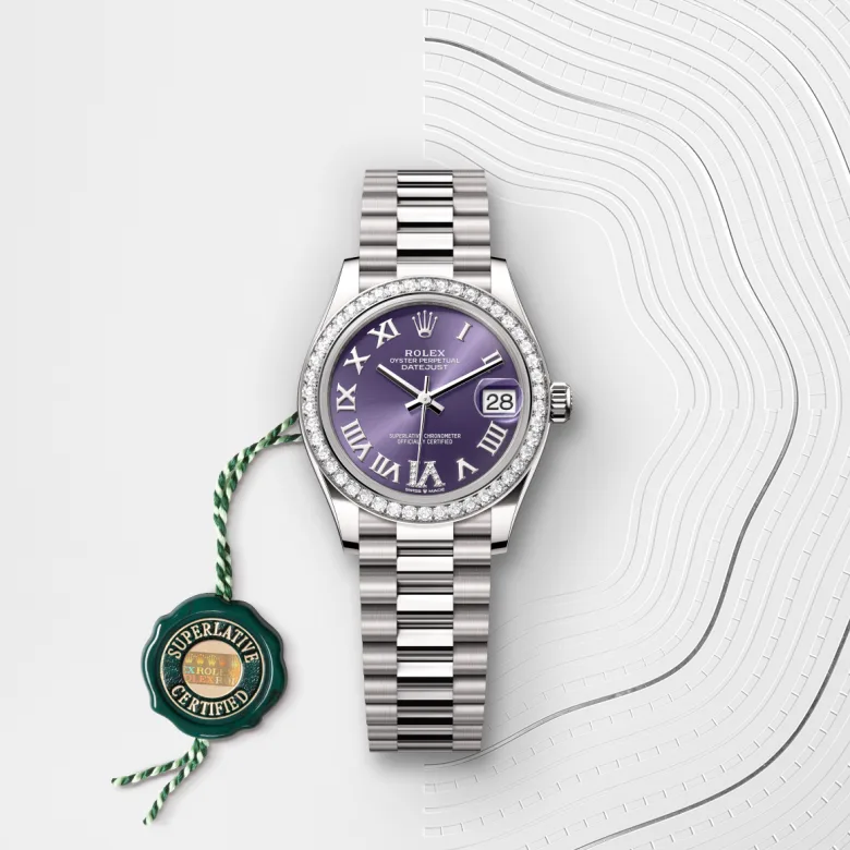 Rolex Datejust in ทองคำขาว 18 กะรัต, M278289RBR-0019 - Pendulum