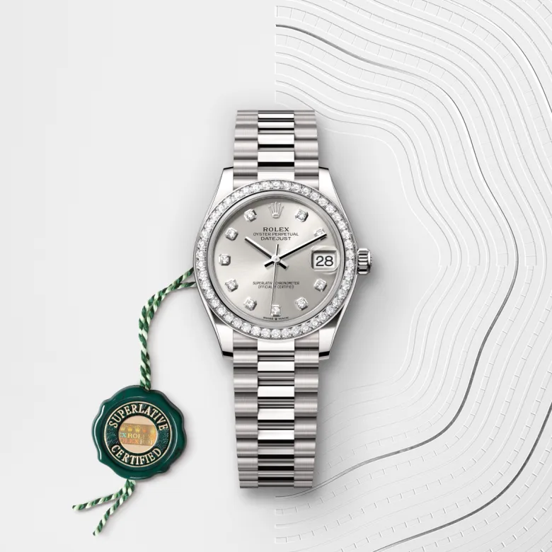 Rolex Datejust in ทองคำขาว 18 กะรัต, M278289RBR-0021 - Pendulum