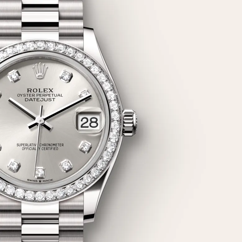 Rolex Datejust in ทองคำขาว 18 กะรัต, M278289RBR-0021 - Pendulum