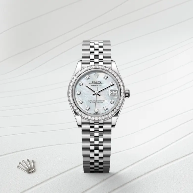 Rolex Datejust in White Rolesor - การผสมผสานระหว่าง Oystersteel และทองคำขาว, M278384RBR-0008 - Pendulum