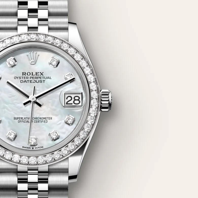 Rolex Datejust in White Rolesor - การผสมผสานระหว่าง Oystersteel และทองคำขาว, M278384RBR-0008 - Pendulum