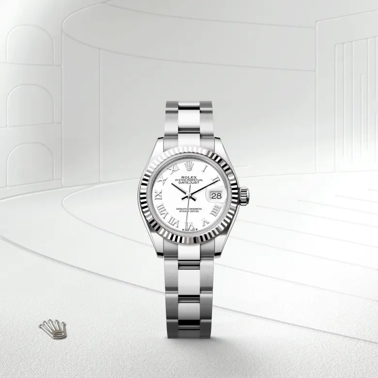 Rolex Lady-Datejust in White Rolesor - combination of Oystersteel and white gold, M279174-0020 - Pendulum