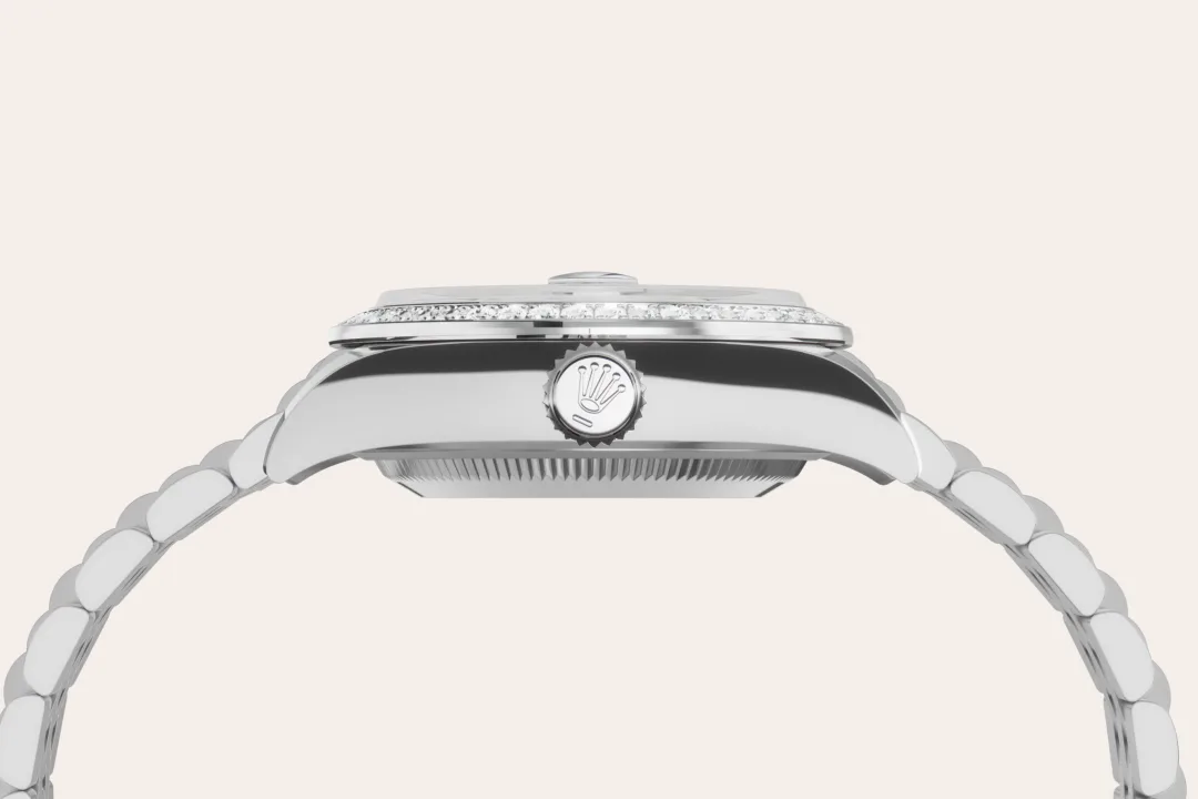 Rolex Lady-Datejust in White Rolesor - การผสมผสานระหว่าง Oystersteel และทองคำขาว, M279384RBR-0021 - Pendulum