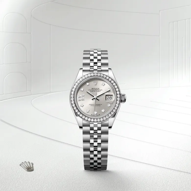 Rolex Lady-Datejust in White Rolesor - การผสมผสานระหว่าง Oystersteel และทองคำขาว, M279384RBR-0021 - Pendulum