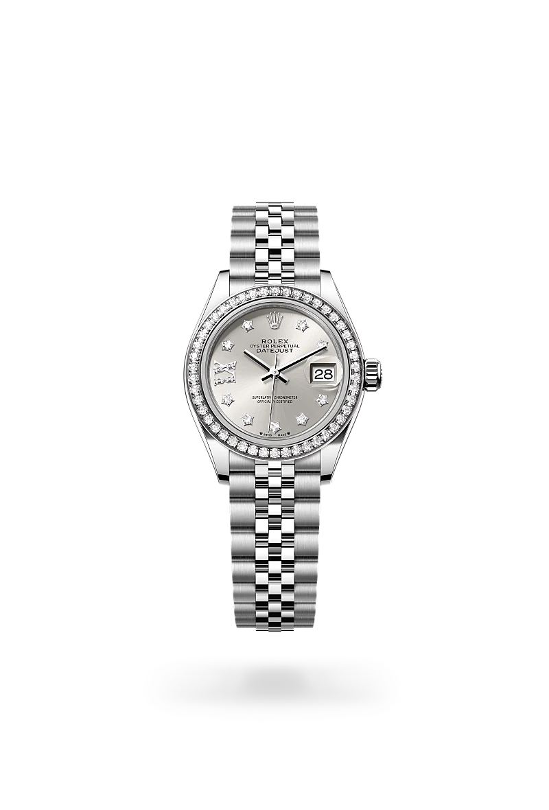 Rolex Lady-Datejust in White Rolesor - การผสมผสานระหว่าง Oystersteel และทองคำขาว, M279384RBR-0021 - Pendulum