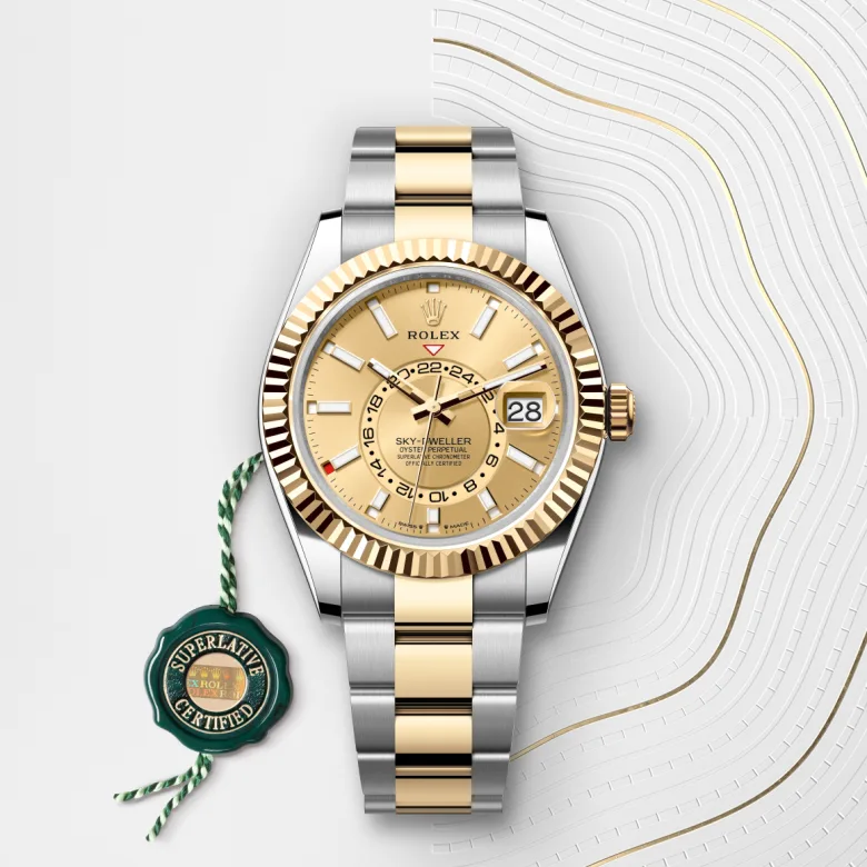 Rolex Sky-Dweller in Yellow Rolesor - การผสมผสานระหว่าง Oystersteel และทองคำ, M336933-0001 - Pendulum
