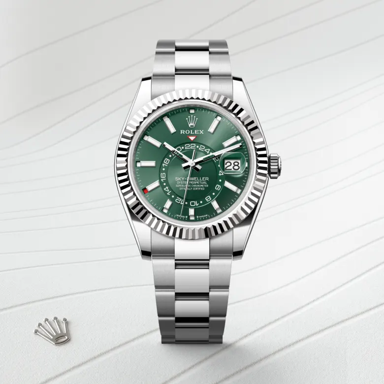 Rolex Sky-Dweller in White Rolesor - การผสมผสานระหว่าง Oystersteel และทองคำขาว, M336934-0001 - Pendulum