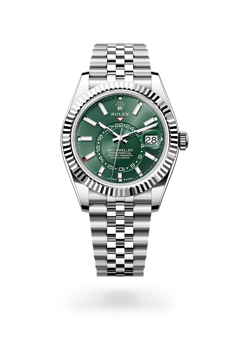 Rolex Sky-Dweller in White Rolesor - การผสมผสานระหว่าง Oystersteel และทองคำขาว, M336934-0002 - Pendulum