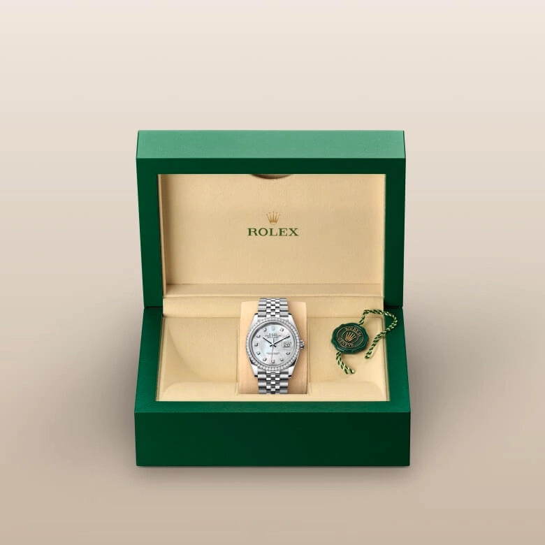Rolex Datejust in White Rolesor - การผสมผสานระหว่าง Oystersteel และทองคำขาว, M126284RBR-0011 - Pendulum