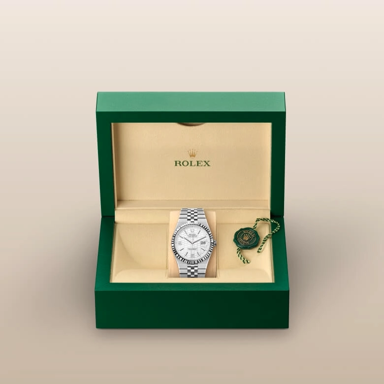 Rolex Land-Dweller in White Rolesor - combination of Oystersteel and white gold, M127334-0001 - Pendulum
